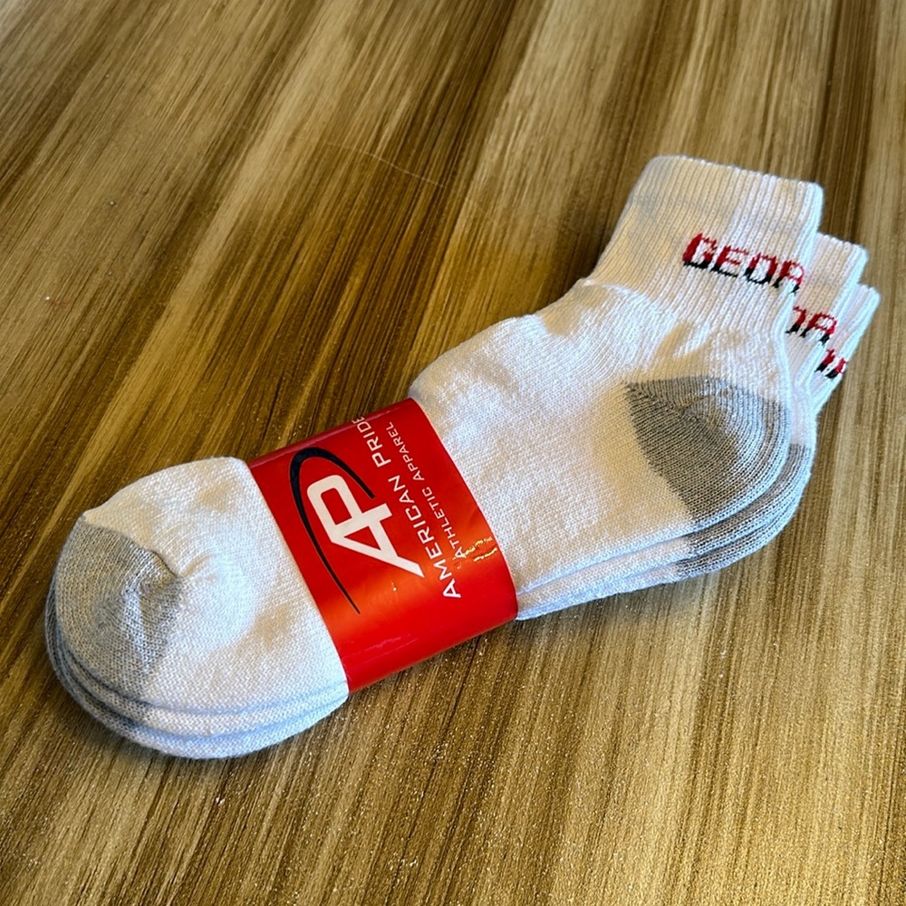 🆕 Georgia Socks, NWT, American Pride, made in USA, cotton